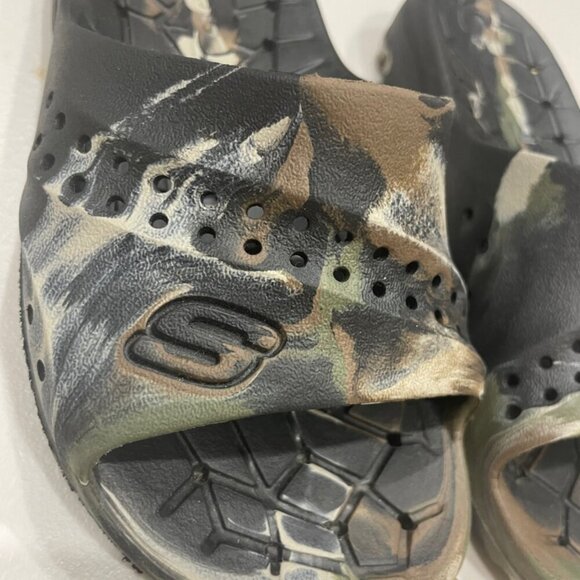 SKECHERS CAMOUFLAGE SLIDES KIDS SZ 12 RANGER CAMO SLIDE ON VERSATILE COMFORT - Picture 12 of 14
